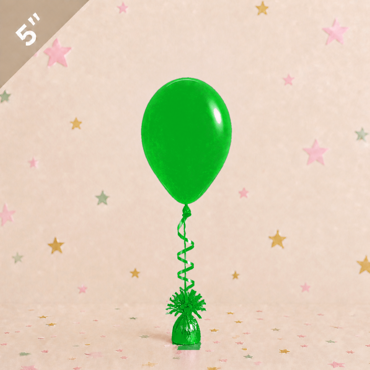 5" Latex Balloon - Green by Pickit Parties