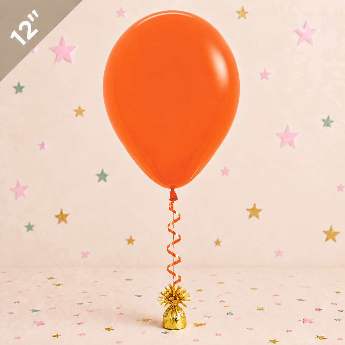 12" Latex Balloon - Orange by Pickit Parties