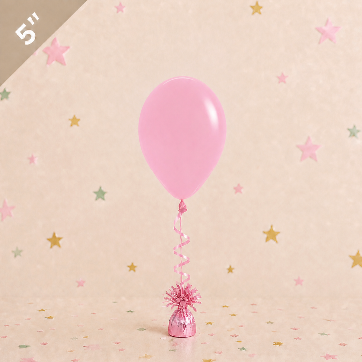 5" Latex Balloon - pink by Pickit Parties