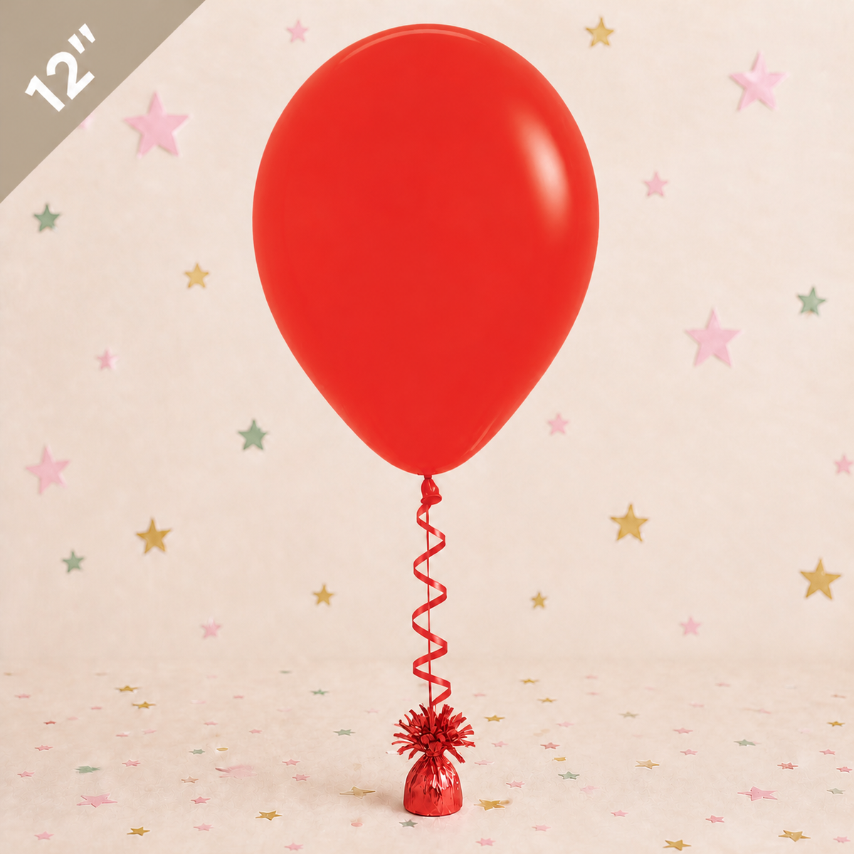 12" Latex Balloon - Red by Pickit Parties