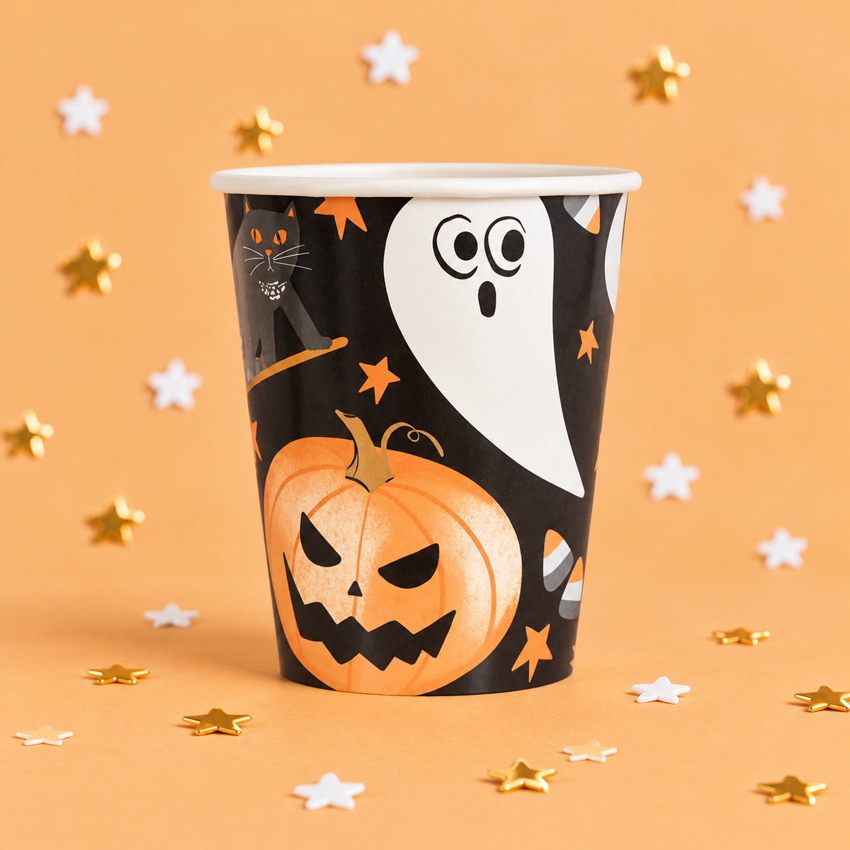 Bats & Boos Halloween Paper Cups x 8