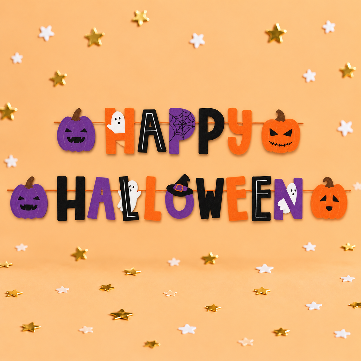 Happy Halloween Spooky Letter Banner - 4m by Pickit Parties