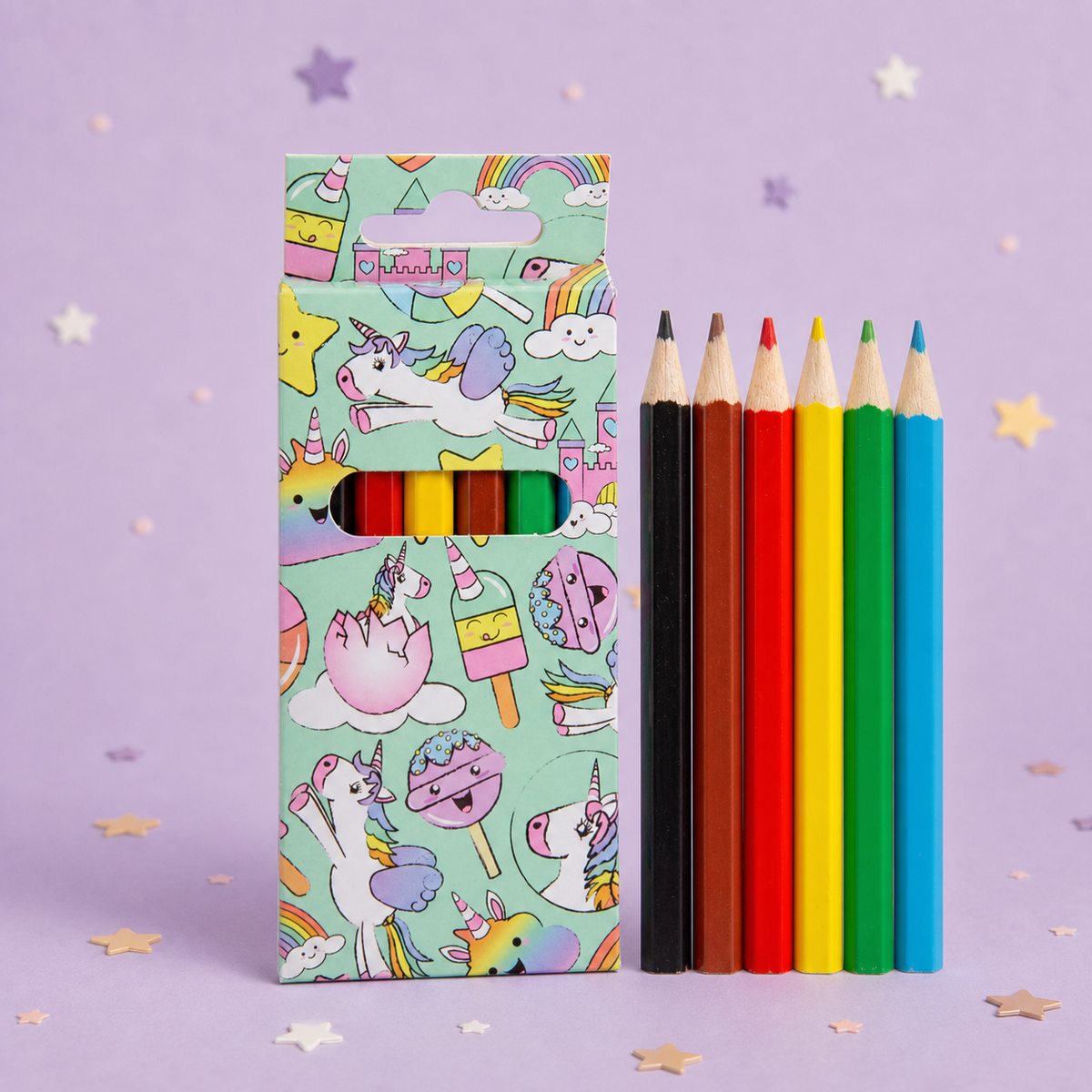 Unicorn Colouring pencils by Pickit Parties