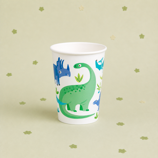 Dinosaur Cups x 8
