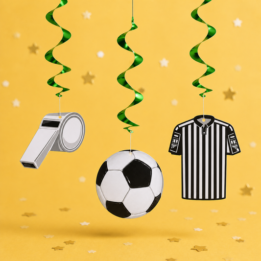 Football hanging decorations by Pickit Parties