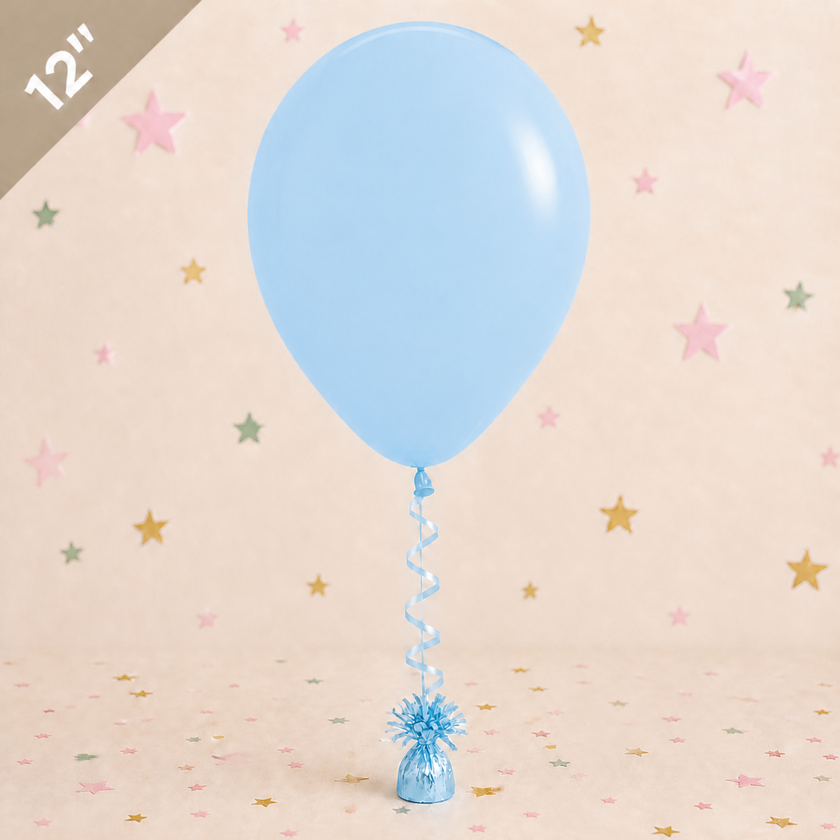 12" Latex Balloon - Pastel Blue by Pickit Parties