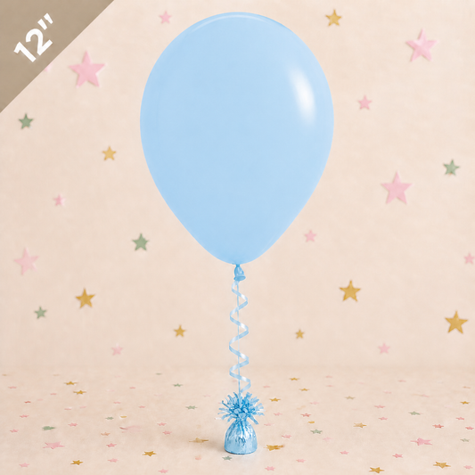 12" Latex Balloon - Pastel Blue by Pickit Parties