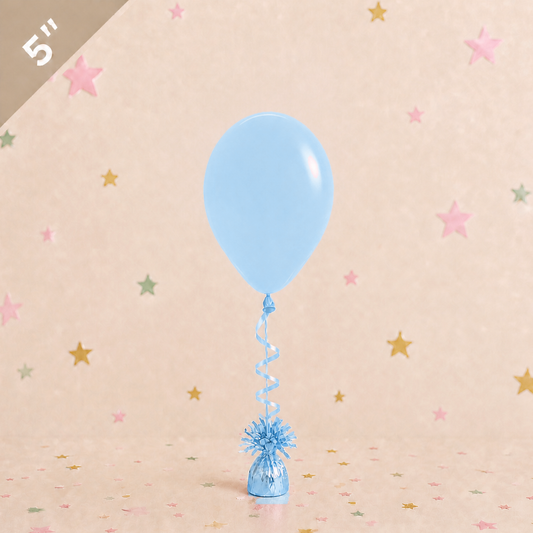 5" Latex Balloon - Pastel Blue by Pickit Parties