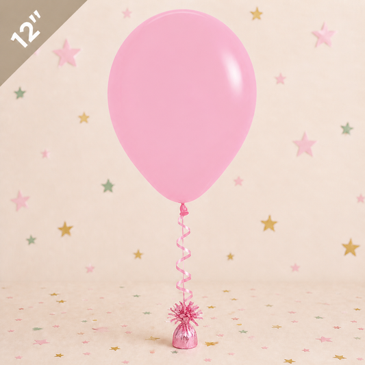 12" Latex Balloon - Pink by Pickit Parties