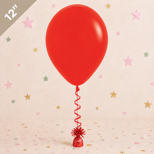 12" Latex Balloon - Red by Pickit Parties