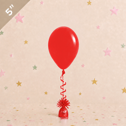 5" Latex Balloon - Red by Pickit Parties