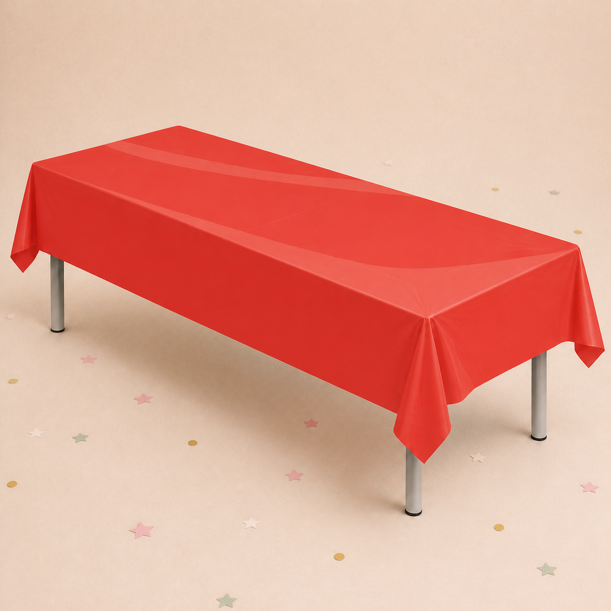 Tablecover 137cm x 274cm  - Red by Pickit Parties