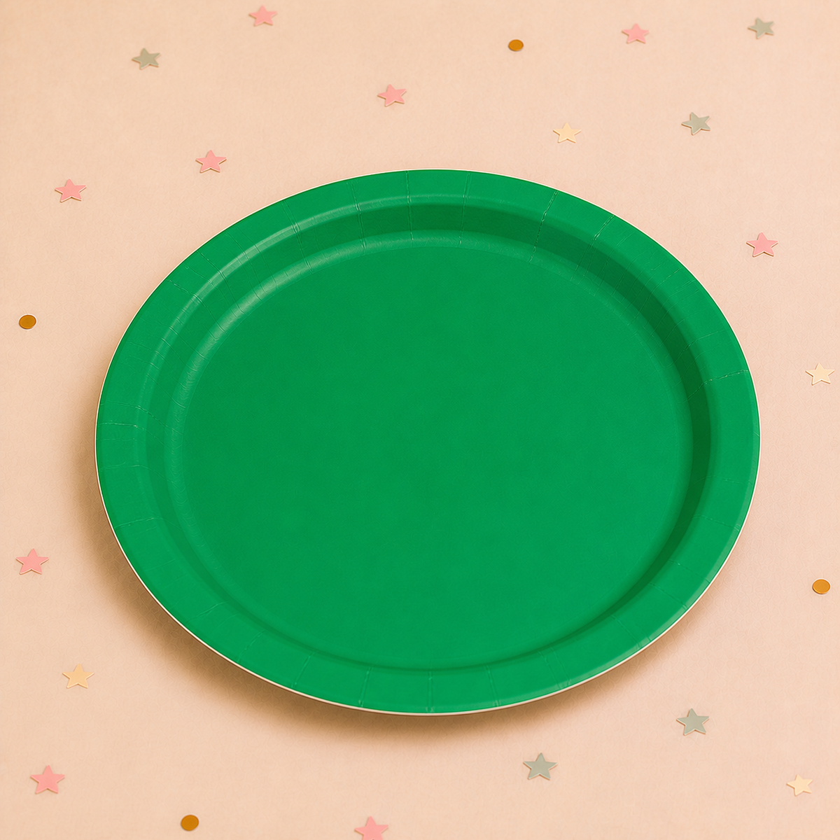 Green Plates 23cm x 8 by Pickit Parties