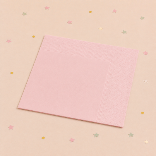 Pale Pink Napkins 33cm x 16 by Pickit Parties