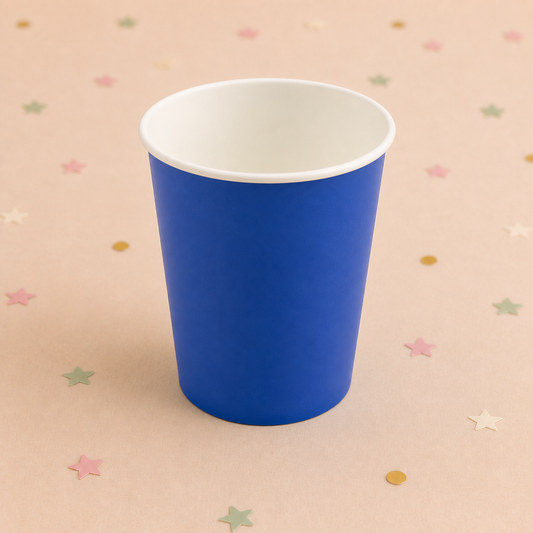9oz Paper Cups x 8 - Blue