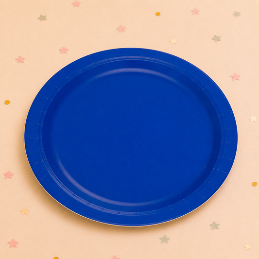 Blue Plates 23cm x 8 by Pickit Parties