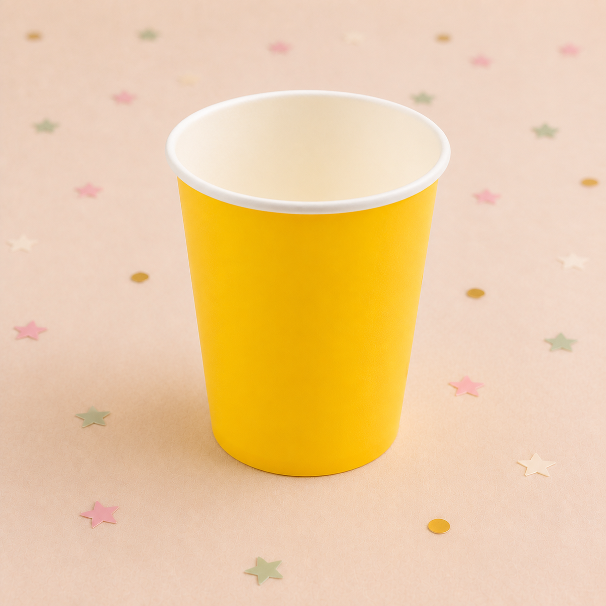 9oz Paper Cups x 8 - Yellow