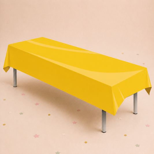 Tablecover 137cm x 274cm  - Yellow by Pickit Parties