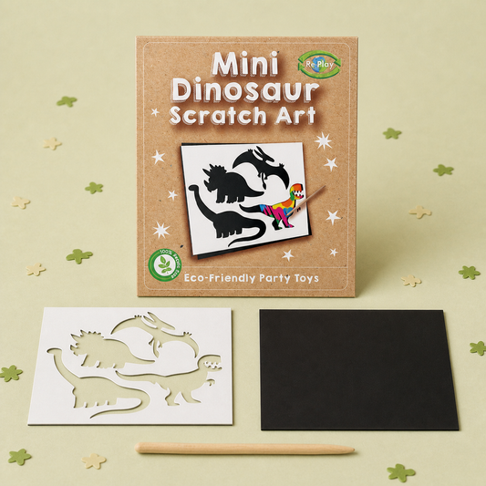 Eco Dinosaur Mini Scratch Art by Pickit Parties