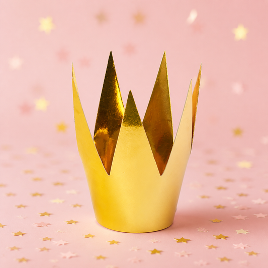 Metallic Gold Party Crowns x 3 by Pickit Parties