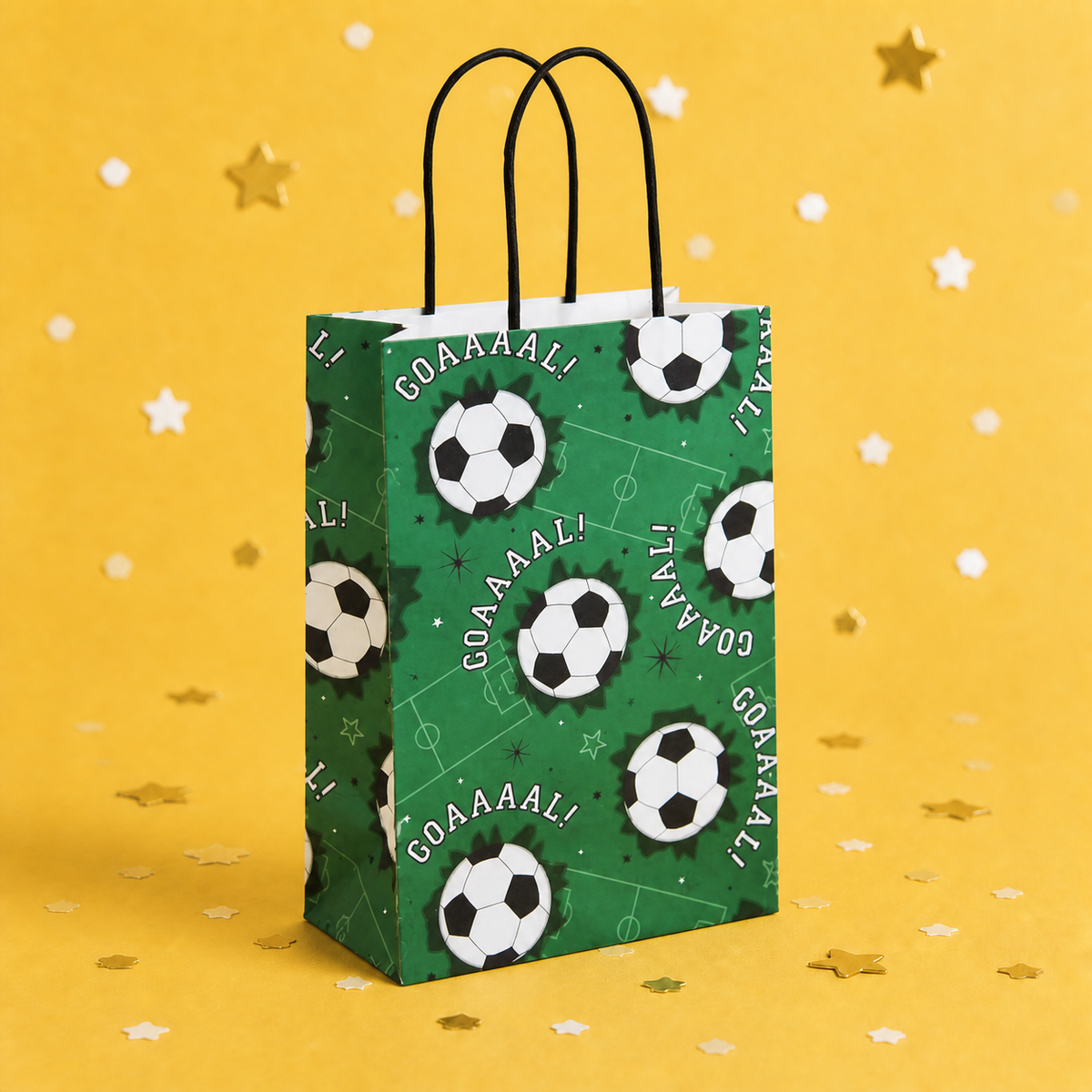 Football Party Bag Green by Pickit Parties