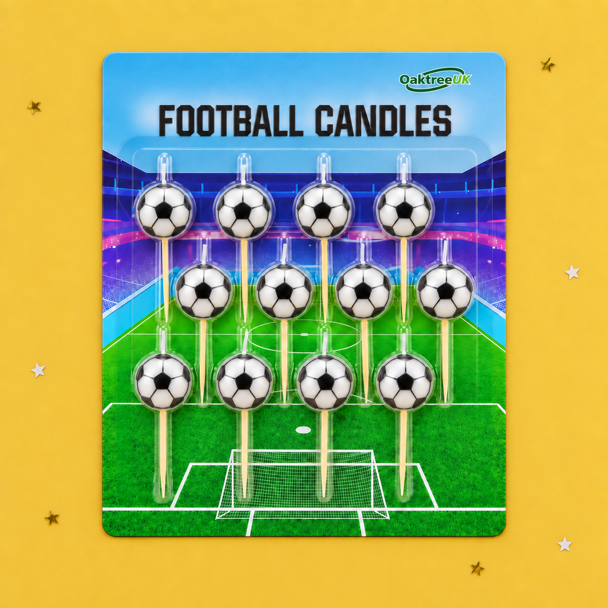 Football Candles by Pickit Parties