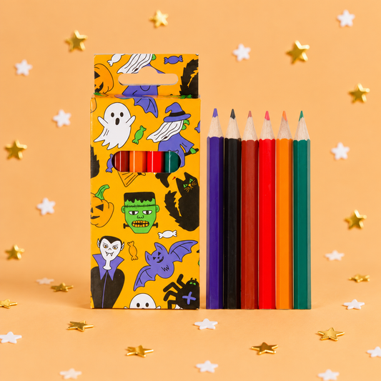Halloween Colouring pencils 9cm by Pickit Parties