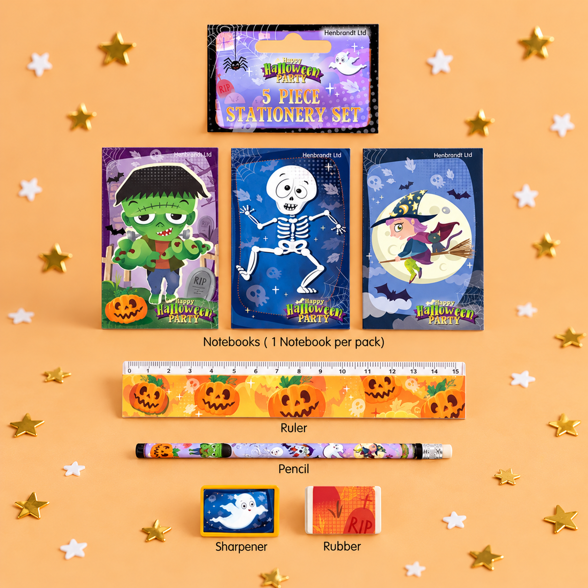 5 Piece Halloween Stationery Set by Pickit Parties