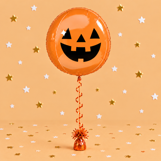16" Haunted Manor Pumpkin Orbz Foil Balloon by Pickit Parties