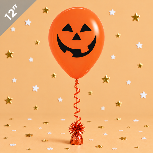 12" Pumpkin Orange Balloon by Pickit Parties