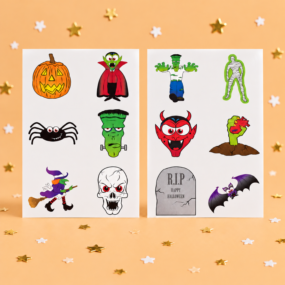 4cm Halloween Mini Tattoos by Pickit Parties