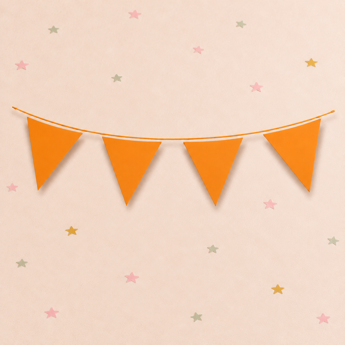 Orange Bunting - 10m by Pickit Parties
