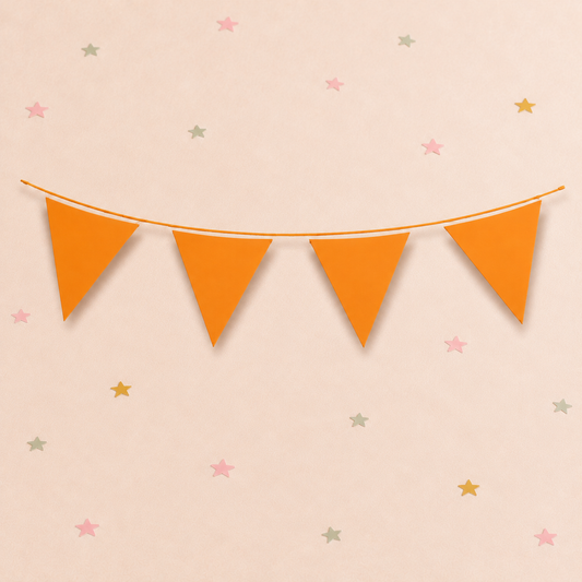Orange Bunting - 10m by Pickit Parties