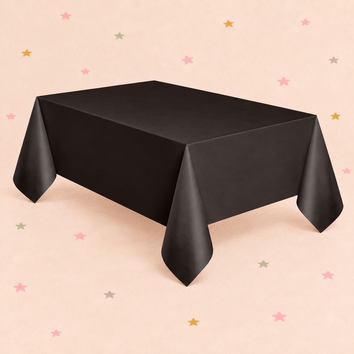 Tablecover 137cm x 274cm  - Black by Pickit Parties