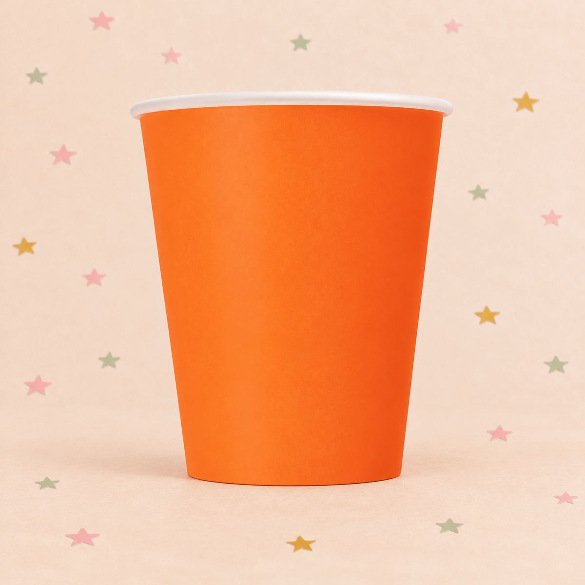 9oz Orange Cups x 14 by Pickit Parties