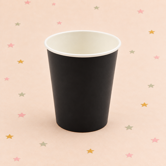 9oz Paper Cups x 8 - Black