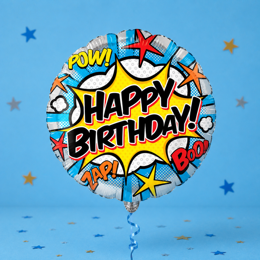 Superhero foil balloon by Pickit Parties