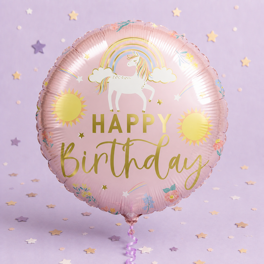 26" Dainty Unicorn Foil Balloon by Pickit Parties
